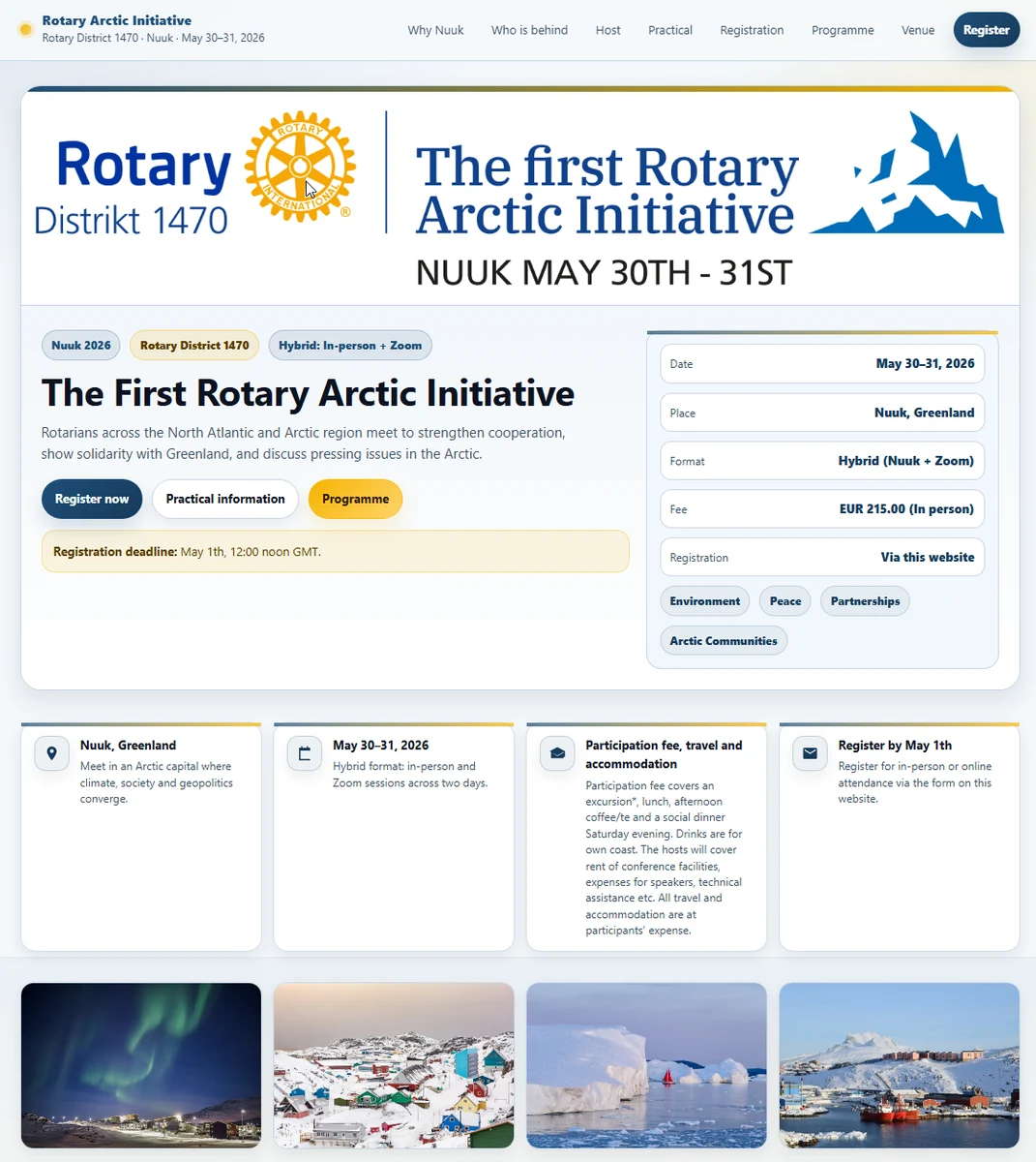 Rotary Arctic Initiative website