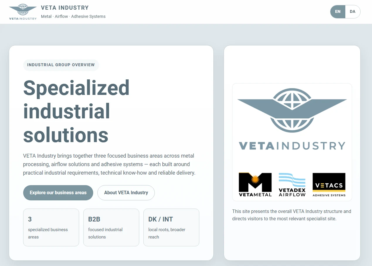 VETA Industry website